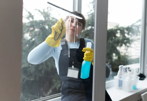 Nettoyage de vitres intérieures et extérieures au Deschaux